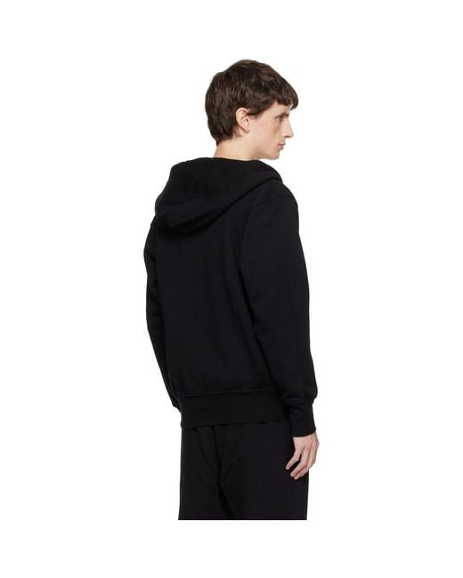 Les Tien Blue Heavyweight Zip Hoodie for men