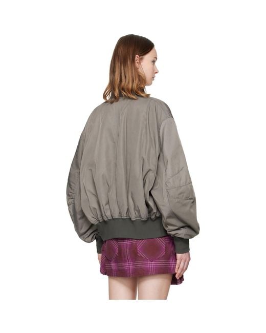 The Attico Multicolor Anja Bomber Jacket