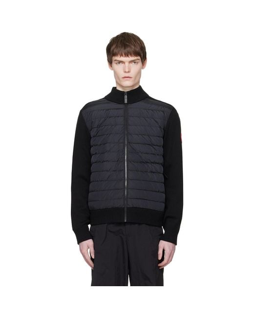 Canada Goose Blue Hybridge Knit Down Jacket for men