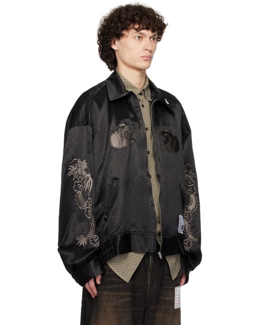メンズ Maison Mihara Yasuhiro ブラック Collared Souvenir ジャケット Black
