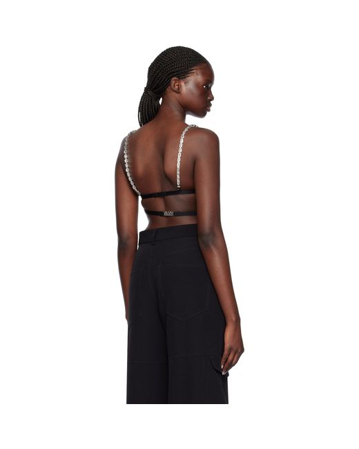 Gcds Black Chain Bra