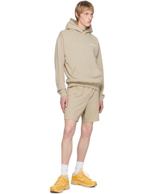 Sporty & Rich Natural Taupe 'Health Is Wealth' Hoodie for men
