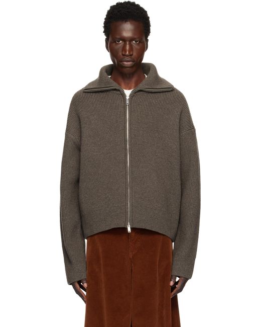 Studio Nicholson Black Sandos Knit Sweater for men