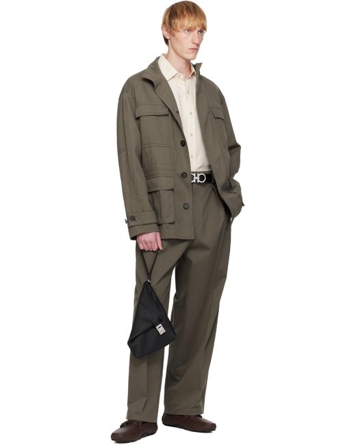 メンズ Ferragamo ブラック One Piece ポーチ Black