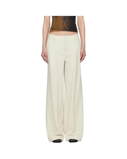 Jean Paul Gaultier White Ssense Exclusive Off- 'The Stirrup' Trousers