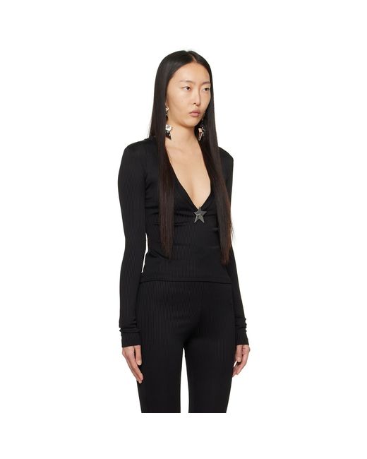 Area Black Star Stud Top