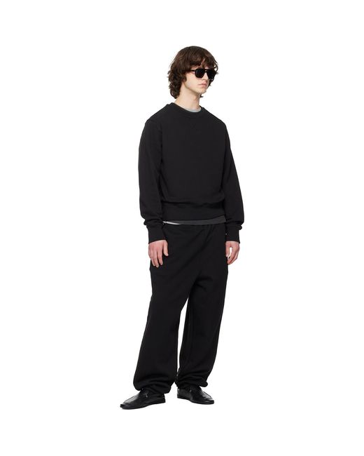 Entire studios Black Pod Crew Sweatshirt for men