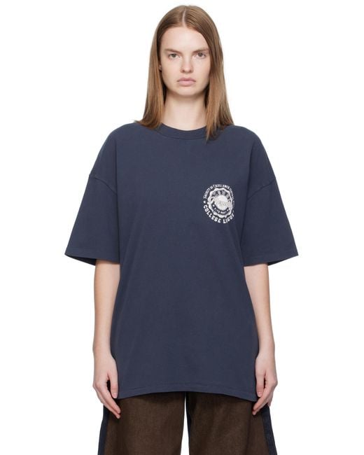 Ksubi Blue Stacks Boyfriend T-Shirt