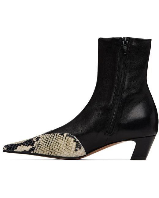 Khaite Black Nevada Stretch Low Boots