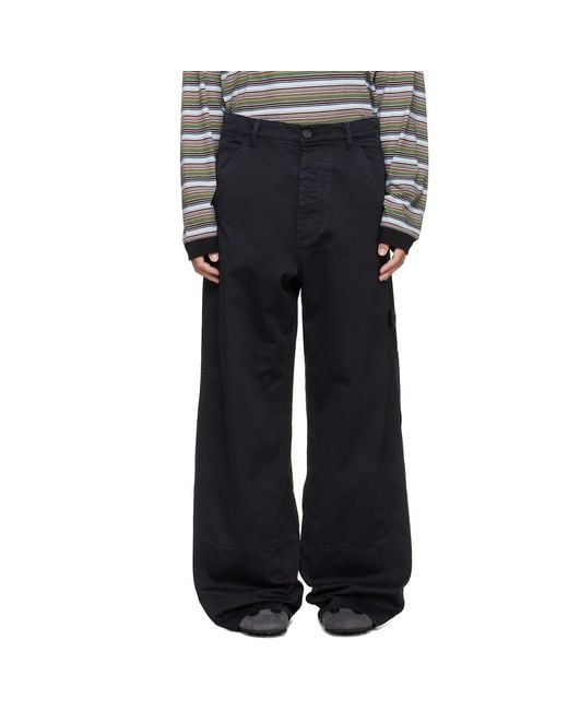 Marni Blue Hammer Loop Trousers for men