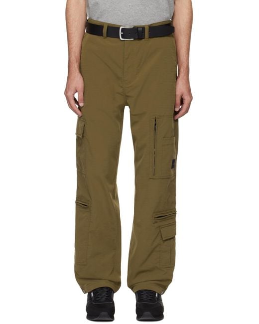 Boss Green Khaki Pocket Cargo Pants for men