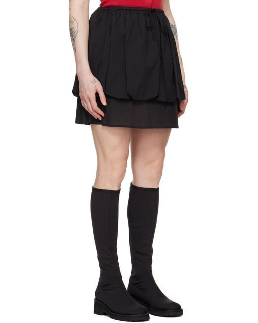 Amomento Black Shir Miniskirt