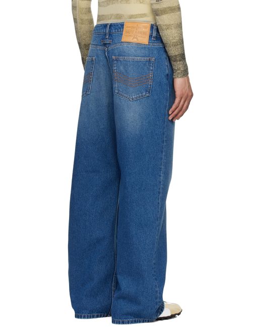 メンズ Jean Paul Gaultier ブルー 'The Buttoned Denim' ジーンズ Blue