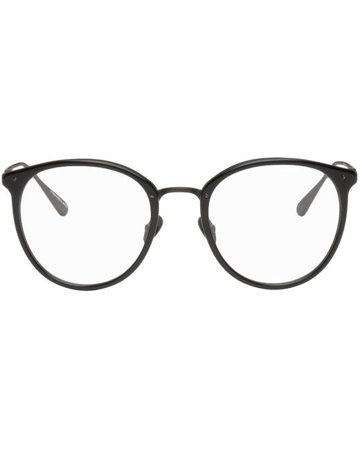 Linda Farrow Black Calthorpe Glasses for men