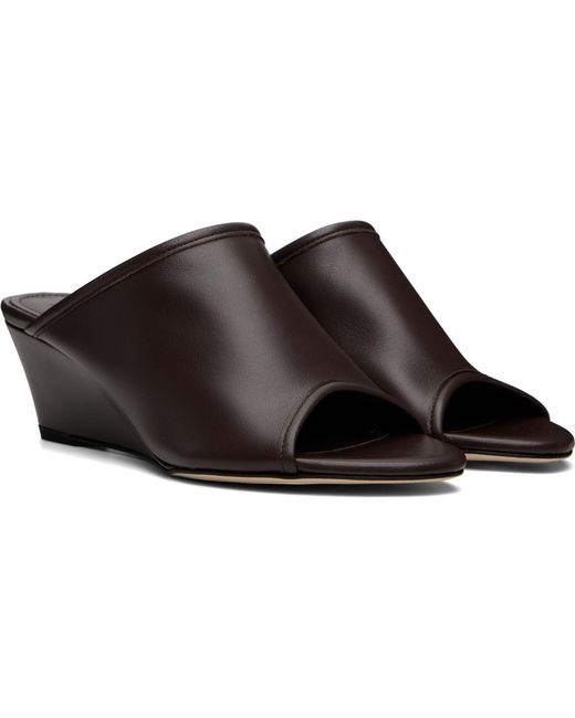Aeyde Brown Suzanne Wedge Heeled Sandals
