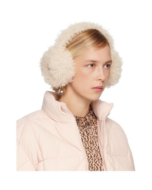 Moncler Natural Logo Ear Muffs