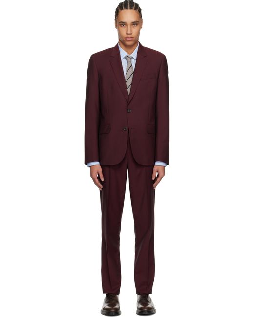 PAUL SMITH Soho Fit Size 40 Regular Light Blue Wool Notch Lapel Suit