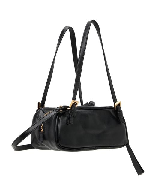 Versace Black Tag' Nappa Bowling Mini Bag