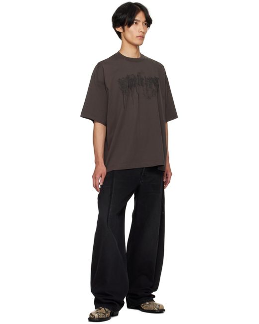 Vetements Black Cut Reconstructed Jeans for men