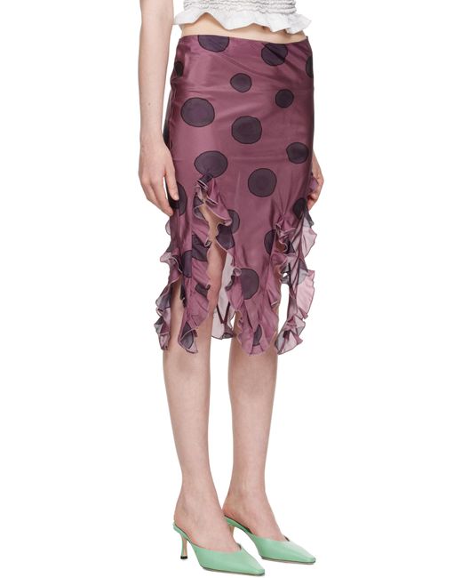 Conner Ives Red Jellyfish Miniskirt