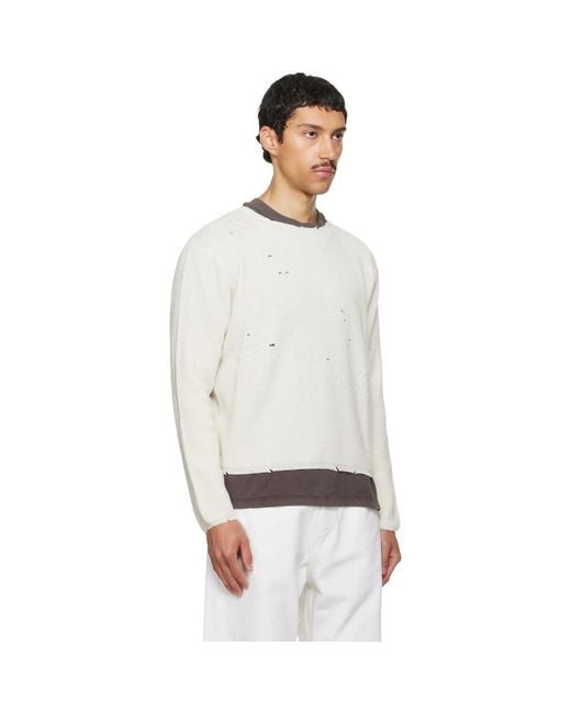 Pull Friends Blanc Cassé Second/Layer pour homme en coloris White
