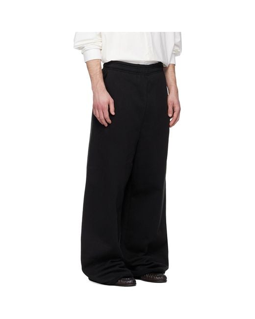 Entire studios Black Full Sweatpants for men
