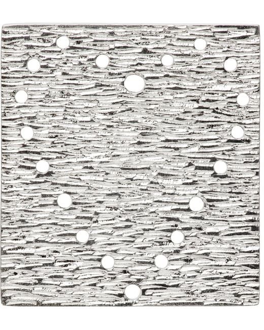 Bleue Burnham Metallic Ssense Exclusive Love Heart Sew-In Brooch for men