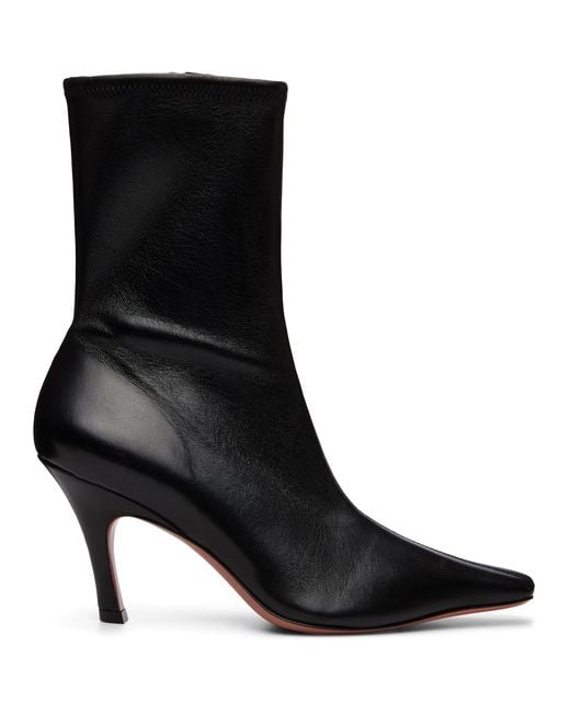 AMINA MUADDI Black Jamie Stretch 80 Boots