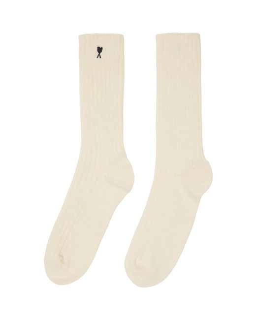 AMI Natural Three-Pack Off- Ami De Coeur Socks for men