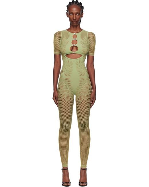 POSTER GIRL Black Dinero Leaves Cut Out Playsuit Jumpsuit