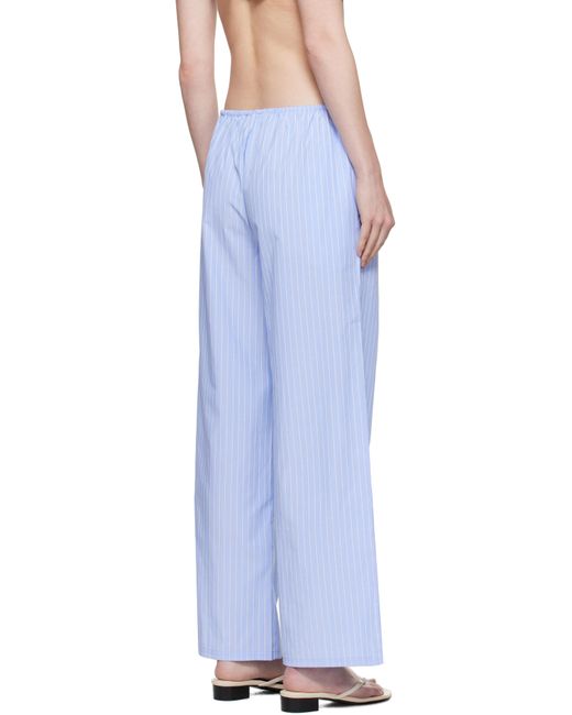 【関税込み】GUIZIO ブルー ストライプ ラウンジパンツ GUIZIO ブルー ストライプ ラウンジパンツ ブルー | Lyst