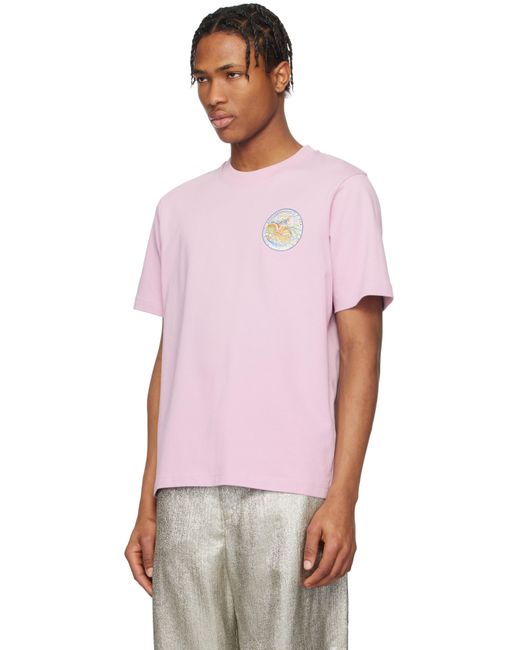 Casablanca Pink 'The Four Elements' T-Shirt for men