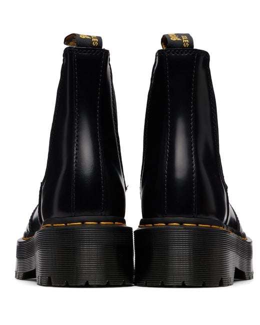 Dr. Martens Black 2976 Platform Chelsea Boots for men