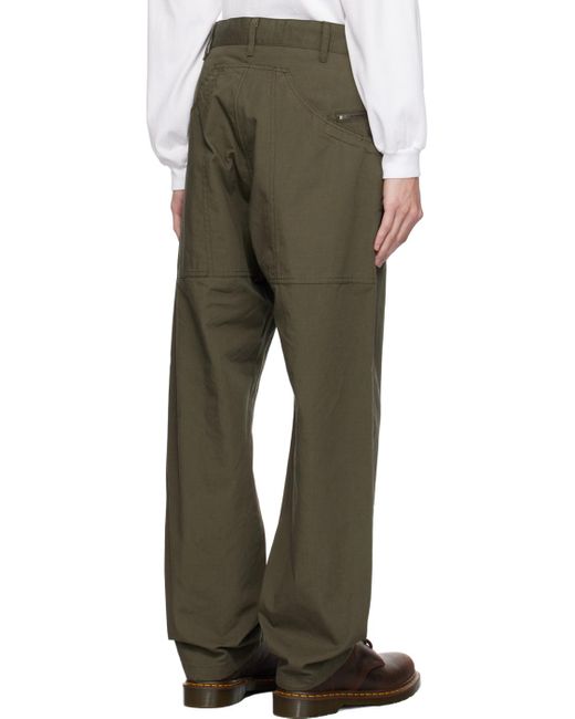 Engineered Garments Green Climbing Trousers for men