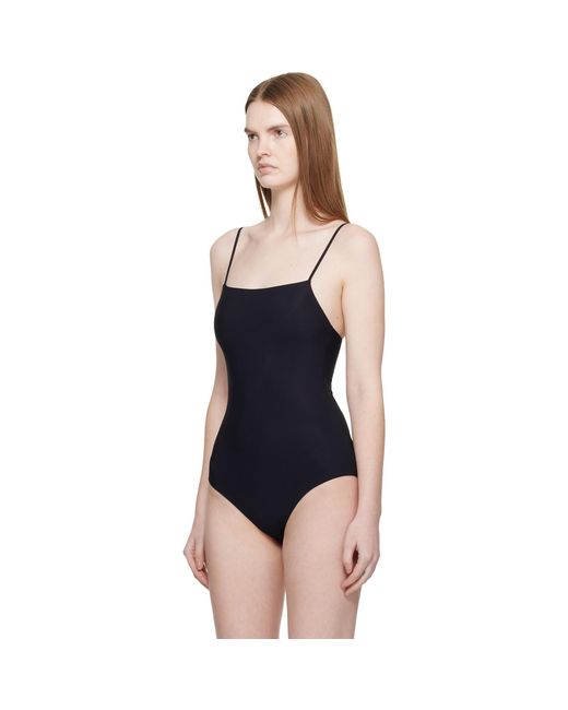 Jil Sander Black Spaghetti Straps Bodysuit