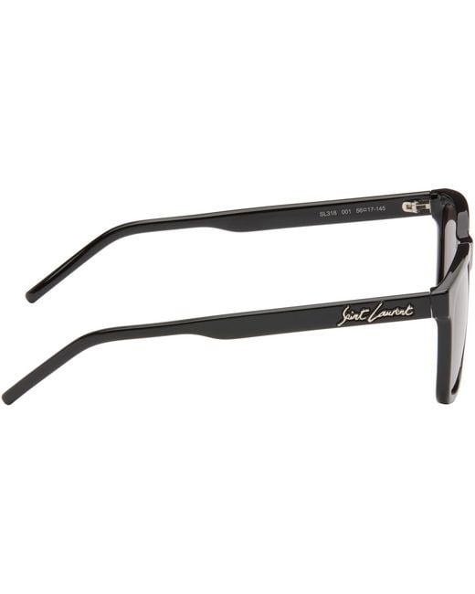 Saint Laurent Black Sl 318 Sunglasses for men