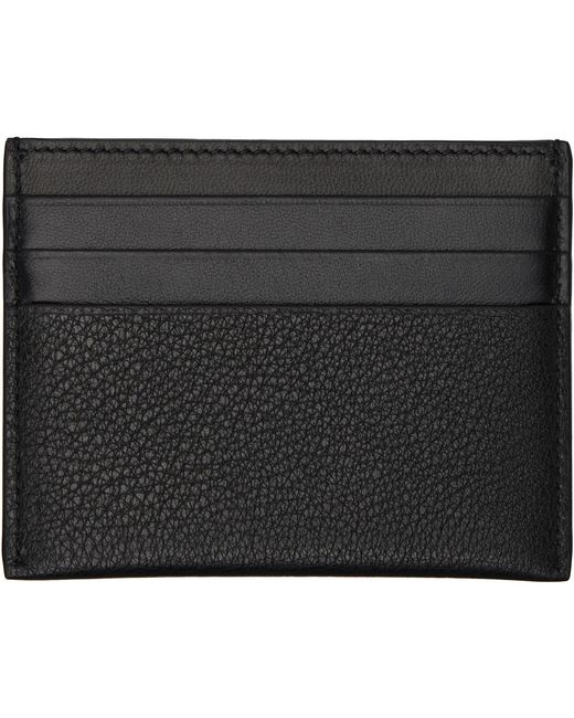Givenchy Black Leather Card Holder for men