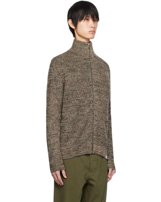 Norse Projects Brown Hagen Sweater for men