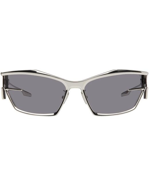 Givenchy Black Silver Giv Cut Sunglasses for men