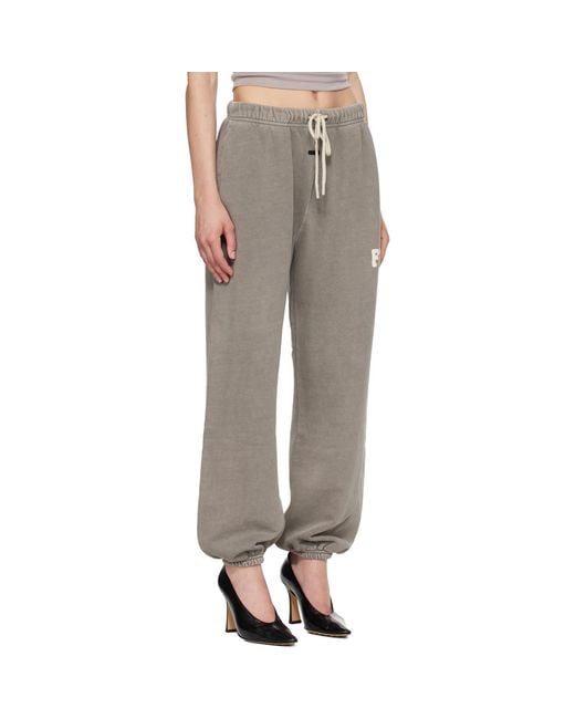 Fear Of God Gray Taupe Classic Fleece Sweatpants