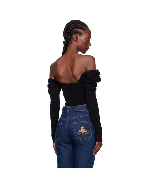Vivienne Westwood Black Bea Corset Cardigan