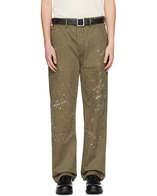 Pantalon menuiser brun RRL pour homme en coloris Green