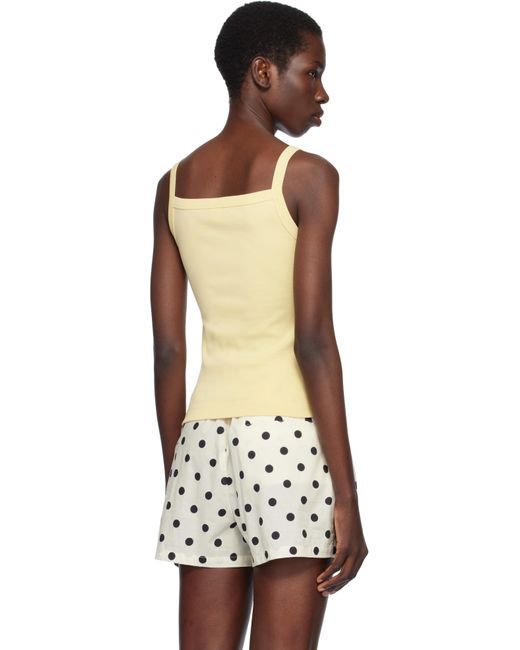 Camisole May Jaune Flore Flore en coloris Black