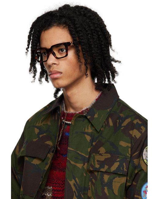 Off-White c/o Virgil Abloh Tortoiseshell Style 1 Glasses in Black