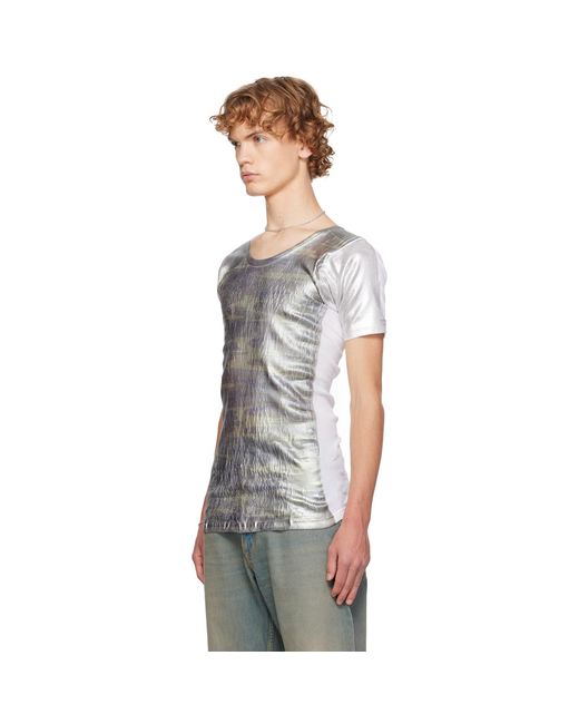 SECONDA Gray Khaki & Ssense Exclusive T-Shirt for men