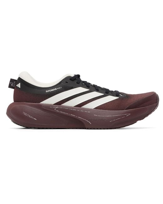 Song For The Mute Black Burgundy Adidas Originals Edition Adirun01 Supernova Rise 3 Sneakers for men