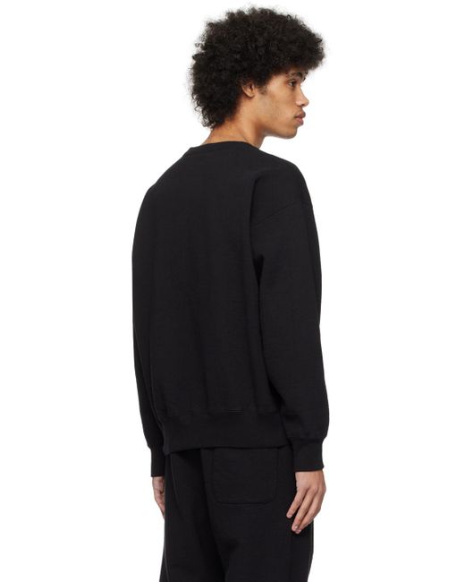 Auralee Black Heavy Sweatshirt for men