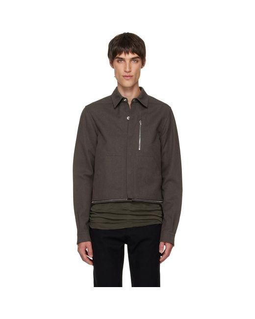 Rick Owens Black Headon Shirt for men