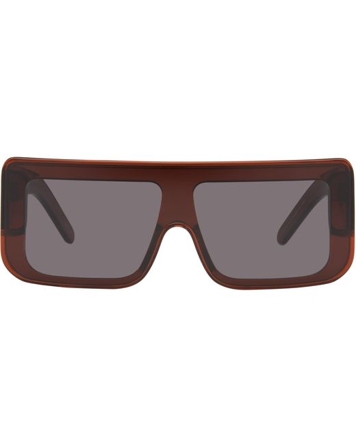 Rick Owens Gray Tower Documenta Sunglasses for men