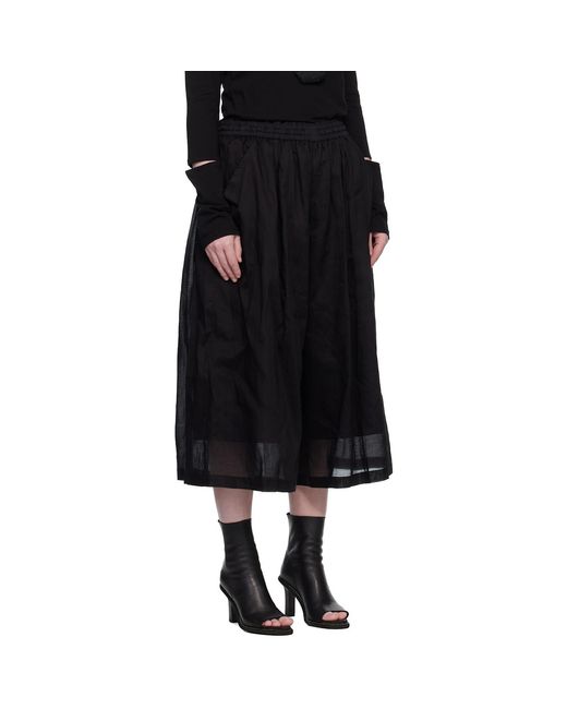 Yohji Yamamoto Black Double Laye Trousers